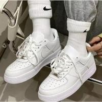 ราคา ◊♨Nike AIR FORCE AF1 Nike Air Force One Classic All White Men s and Women s Shoes Sports Shoes Couple Shoes Casual Shoes (23508203192)