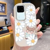 ราคา เคสสำหรับ VIVO V30 5G V30 Pro 5G V30E 5G เคสโทรศัพท์ดอกไม้ผู้หญิงกันกระแทกกลมและอ้วน (56904376544)