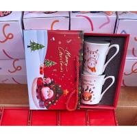 ราคา ชุดกาแฟคู่ ลายคริสต์มาส ถ้วยเซรามิค2ใบ พร้อมกล่องx'mas หูหิ้วสวยๆกล่องแข็งแรง (27220081531)