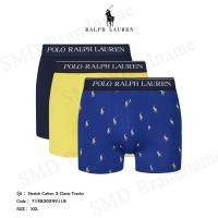 ราคา Polo Ralph Lauren กางเกงชั้นในผู้ชาย รุ่น Stretch Cotton 3 Classic Trunks Code: 714830299118 (26588496755)