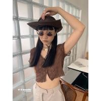 ราคา CHUNYU OUTLETS เสื้อครอปสุดเซกซี่ y2k เสื้อแฟชั่นผญ D83# (17096108097)
