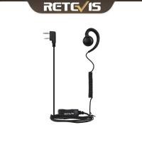 ราคา Retevis หูหมุนพร้อมไมโครโฟนคอยล์ C-Shape Earhook ชุดหูฟัง 2 พิน (28865491548)