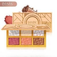 ราคา Imagic 6 สี Highlight&Blush&Contour Palette Natural Brightening & Contouring Compact Palette 24g (29431793340)