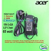 ราคา อะแดปเตอร์ชาร์จ Acer Aspire E14 E5-421 E5-431 E5-471 E5-475g (41220819574)