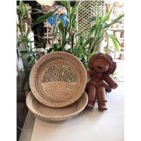 ราคา กระจาดหวายทรงกลม(ละเอียด)ขนาด 10”#กระจาดหวายใส่ผลไม้#กระจาดหวายใส่ของ (6948563248)