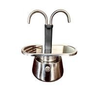 ราคา หม้อต้มกาแฟ สองทาง Moka pot รุ่น Double Tube Moka Pot (2 cup) หม้อต้มสเตนเลสแท้ (มือสอง) (26912877856)