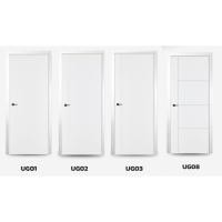 ราคา UG ประตู UPVC ประตูยูพีวีซี บานเรียบ เซาะร่อง ภายนอก ขนาด70x200 และ 80x200 (25361654962)