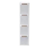 ราคา ตู้ลิ้นชักแคบ 4 ชั้น STACKO BENRI 18x47.8x83 ซม. สีขาว (15941690800)