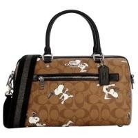 ราคา ของแท้ coach c4118 Coach Peanuts Snoopy Rowan Satchel Bag Tote C4118 Hand Boston Limited (20135653703)