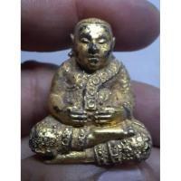 ราคา พระสังกัจจายน์รัตนะ พระเนื้อทองเหลืองปิดทองเก่าสวยตรงตามปก (44376940258)