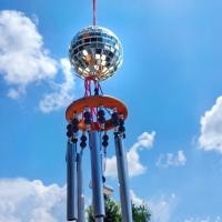 ราคา โมบายกระดิ่งลม ลูกแก้วคริสตัล ฮวงจุ้ย โมบายโลหะ 6 แท่ง ลูกแก้วกระจก ลูกแก้วมงคล ลูกแก้วคริสตัลโต๊ะทำงาน (25712436260)