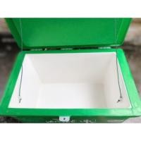 ราคา ถังใส่น้ำแข็ง 200L สีเขียว มือ2 สภาพดั (2814538591)