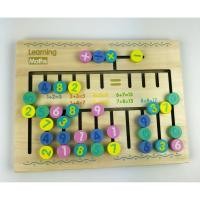 ราคา ❤️ของเล่นฝึกพัฒนาการ กระดานบวก ลบ คูณ หาร แบบ 2หลัก❤️ เล่นง่ายได้ฝึกทักษะการใช้มือและแก้ปัญหาการสลับเลข (2589758630)