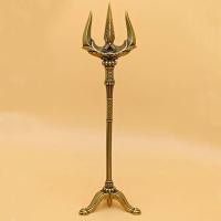 ราคา Master Consecration Town House Exorcisting Evil Security ทองแดง Trident หัว Aquaman Trident อาวุธ Erlang พระเจ้าอาวุธ Trident เครื่องประดับจับชิ้นของเล่นเด็ก (50004366631)