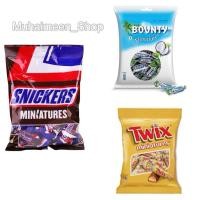 ราคา Miniatures รวมช็อกโกแลตแบรนด์ Snickers, Bounty และ Twix Mars น้ำหนัก 150 กรัม (29773928479)