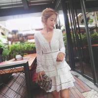 ราคา เดรสลูกไม้ขาว ป้าย present (1731796074)