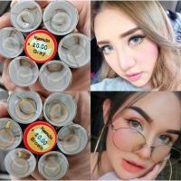ราคา คอนแทคเลน์ บิ๊กอาย รุ่น Kwanusa มีสี เทา/ตาล Gray/Brown (27924822811)