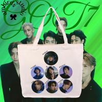 ราคา Ambirds & 2025 GOT7 CONCERT <NEST FEST> IN BANGKOK Green Logo Printing Canvas Tote bag สําหรับแฟนๆ #14 (43054256673)