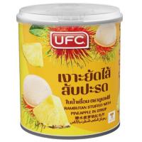 ราคา ยูเอฟซีเงาะสอดไส้สับปะรดในน้ำเชื่อม 234กรัม 8850025123817 UFC Rambutan Stuffed with Pineapple in Syrup 234g. ของ (54156270028)