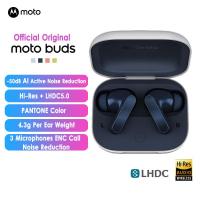 ราคา อย่างเป็นทางการ Original Moto Buds AI แบบไดนามิกลดเสียงรบกวน TWS หูฟัง Motorola Hi-Res + LHDC5.0 หูฟังเพลง True ไร้สายในหูบลูทูธ 5.3 หูฟัง (27577846495)
