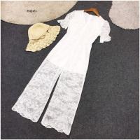 ราคา จั้มสูท ลูกไม้ สีขาว (20522537642)