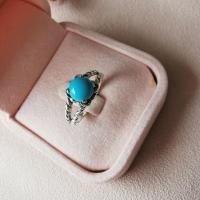 ราคา Turquoise​ Ring​ แหวนเทอร์คอยส์ สีฟ้าสดใส (2551878951)