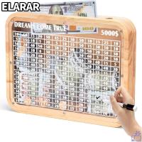 ราคา เอลรา‌R กระปุกออมสิน, กล่องประหยัดเงินแบบใช้ซ้ําได้ที่ทําด้วยมือ, งานฝีมือที่มองเห็นได้ในบ้านพร้อมประหยัดโกลเงินเคาน์เตอร์ ห้องนิรภัยเงินสดชิ้นเดียวสําหรับผู้ใหญ่เด็ก (49103647394)