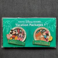 ราคา Vacation Package Pin Badge - Mickey & Minnie เข็มกลัดดิสนีย์ มิกกี้ แอนด์ มินนี่ แพ็คคู่ ของสะสมจาก Tokyo Disney Resort (18284999554)