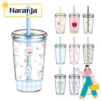 ราคา นาราจา ถ้วยฟาง, ขวดน้ํา ไทรทัน 450 มล., ถ้วยเครื่องดื่มพิมพ์ลายการ์ตูนโปร่งใสน่ารักโฮมออฟฟิศ (26093572763)