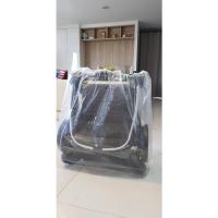 ราคา [ พับเล็ก ] ถุงเก็บรถเข็นเด็ก ถุงคลุมรถเข็นเด็ก เก็บรถเข็น พลาสติกใส อย่างดี หนาสุด มียางรัดขอบ (22812478307)