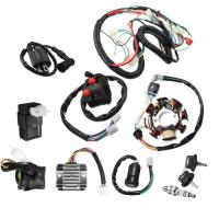 ราคา 1Set Car Swich Start Harness ATV 2 plug CDI Assembly Kit For 125 150 200 250CC Push Rod Engine Vehi (49105435627)