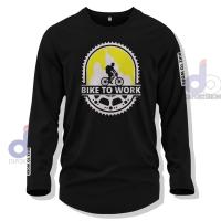 ราคา เสื้อยืด BIKE TO WORK LONG SLEEVE เสื้อยืด DISTRO LONG SLEEVE (55356131443)