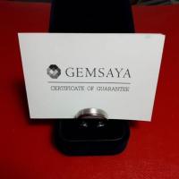 ราคา แหวนwhite gold18K GAMSAYA SIZE 61ทองแท้75% (gold 750) (24022528477)