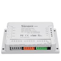 ราคา สวิทช์ไร้สาย (Remote Switch) รุ่นSONOFF-4CH Sonoff สมาร์ทสวิทช์ไร้สาย สั่งผ่านมือถือ 4 ช่อง 10A 2200W (22020517181)