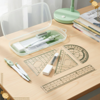 ราคา ชุด 8 ชิ้น: ไม้บรรทัด วงเวียน ยางลบพลาสติก ไม้ฉากสามเหลี่ยมใส ไม้บรรทัดตรงอเนกประสงค์ สําหรับนักเรียน (57453137159)