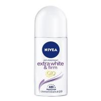 ราคา NIVEA Extra White & Firm Q10 Roll On 25 ml และ 50 ml นีเวีย (14759578245)