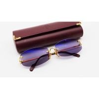 ราคา VINTAGE CARTIER RIMLESS LITTLE C GOLD FRAME 1980s MADE IN FRANCE (26777265812)