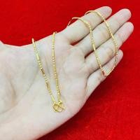 ราคา สร้อยทองชุบลายไข่ปลาแท่งกลม2สลึงยาว18นิ้ว (14372556858)