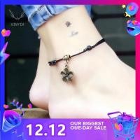 ราคา ย้อนยุคคู่ป่าสร้างสรรค์บุคลิกภาพเชือกเทียนสีดำถักกำไลข้อเท้านักเรียน XINYIA1 (15316443239)