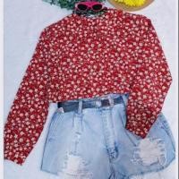 ราคา เสื้อลายดอก วินเทจคอบัว งานวินเทจญี่ปุ่น (2821835071)