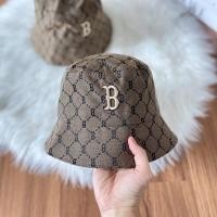 ราคา หมวก MLB monogram dia jacquard bucket hat หมวกปีก หมวกบัคเกต สีน้ำตาล logo B Boston (13955975356)
