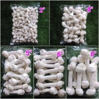 ราคา กระดูกผูกสีขาว กระดูกผูกขาว กระดูกหนัง ขนมสุนัข เกรดA 2"4"5"6"8" น้ำหนัก1kg (21176012285)