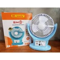 ราคา พัดลมพร้อมไฟ LED แบบตั้งโต๊ะ ชาร์จไฟบ้าน พกพาสะดวก Movada ryรุ่น LD-722 (22747375006)