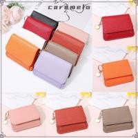 ราคา Caramelo Fold Purse, PU Leather Folding Short Wallet, Solid Color Multifunctional Short Purses Wallet Women (26624961215)