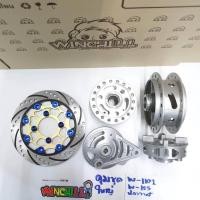 ราคา ชุด ดุมเจาะ 4 ชิ้น สีบรอนซ์ + จาน ทองหมุดน้ำเงิน คละลาย WAVE110i/ WAVE125ปลาวาฬ/ Gzi ของแต่งรถเวฟ110i ดุมเวฟ110i (19679028199)