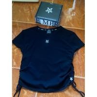 ราคา merge เสื้อยืดคลอไหม่สีดำ (56803043587)