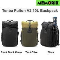 ราคา Tenba Fulton v2 10L All Weather Backpack - Black / Black/Black Camo / Tan Olive (42922274526)