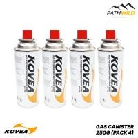 ราคา แก๊สกระป๋อง KOVEA GAS CANISTER 250G (PACK 4) ใช้กับเตาหรือตะเกียงที่มีหัวต่อแบบเขี้ยวล็อค (20061141256)