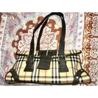 ราคา กระเป๋ามือสอง#หนังแท้ลายคล้ายBurberry (5662335634)