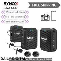 ราคา SYNCO G1A1 G1A2 Wireless Microphone System 2.4GHz Interview Lavalier Lapel Mic Receiver Kit for Phones DSLR Tablet camco (40375021612)